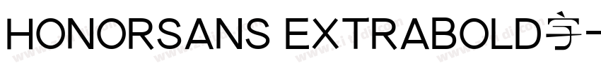 HONORSANS EXTRABOLD字字体转换